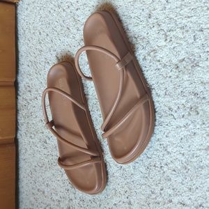 Anthropologie Silent D brown sandals size 36